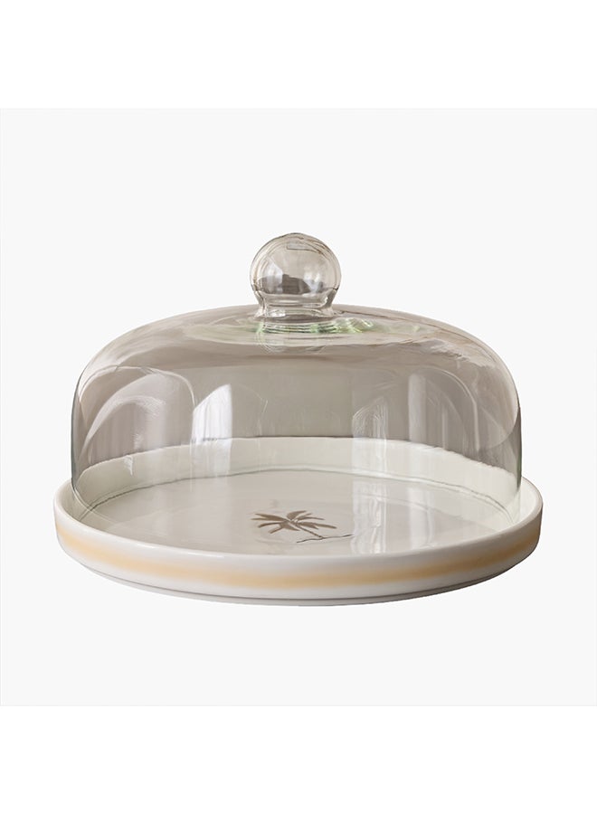 Home Box Sahra Cake Plate with Dome, Clear - Image 5